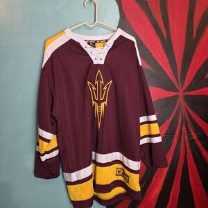 ASU Colosseum Maroon and Gold Lace-Up Jersey